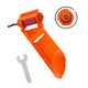 Portable Iron Straight Shank Twist Drill Bit Grinder(With Bucket  Orange)