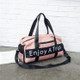 Leisure Sport Handbag Shoulder Travel Bag (Color:Pink Size: + L)