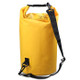 Outdoor Waterproof Double Shoulder Bag Dry Sack PVC Barrel Bag, Capacity: 20L (Yellow)