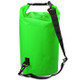 Outdoor Waterproof Double Shoulder Bag Dry Sack PVC Barrel Bag, Capacity: 30L (Green)