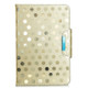 For 8 inch Universal Tablet Solid Color Wave Point Horizontal Flip Leather Case, with Holder(Golden)
