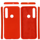 For Motorola G8 Play / One Macro Solid Color Liquid Silicone Shockproof Coverage Case(Red)