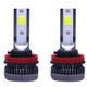 2 PCS H11 DC9-36V / 36W / 8000K / 6000LM IP68 Car / Motorcycle Mini COB LED Headlight Lamps / Fog Light(Ice Blue Light)