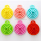 10 PCS Mini Silicone Foldable Telescopic Funnel Random Color Delivery