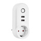 ZigBee 3.0 Dual USB Smart Socket Switch, EU Plug (White)