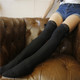 Lace Bow Japanese Thigh High Stockings, Size:One Size(Black)