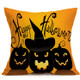 Halloween Decoration Pattern Car Sofa Pillowcase with Decorative Head Restraints Home Sofa Pillowcase, B, Size:43*43cm