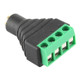 2.5mm Female Plug 4 Pin Terminal Block Stereo Audio Connector