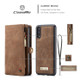 CaseMe-008 Detachable Multifunctional Horizontal Flip Leather Case for Huawei P20, with Card Slot & Holder & Zipper Wallet & Photo Frame (Coffee)