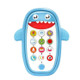 Children Intelligent Early Education Learning Baby Simulation Mobile Phone Toy, English Version(Blue)