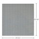 32*32 Small Particle DIY Building Block Bottom Plate 25.5*25.5 cm Building Block Wall Accessories Toys for Children(Light Gray)