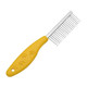 10 PCS Stainless Steel Pet Anti-slip Handle Grooming Comb(Yellow)