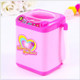 Mini Electric Washing Machine Pretend Play Children Furniture Toys(Pink)