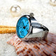 2PCS L04 Dial Quartz Analog Watch Creative Steel Cool Elastic Quartz Finger Ring Watch for Men / Women(Blue)