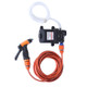 12V Car Washer Gun Pump High Pressure Cleaner Car Care Portable Washing Machine Electric Cleaning Auto Device(Orange)
