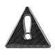 2 PCS Car-Styling Triangle Carbon Fiber Warning Sticker Decorative Sticker(Black)