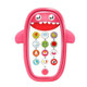 Children Intelligent Early Education Learning Baby Simulation Mobile Phone Toy, English Version(Pink)