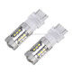 2 PCS T25 / 3157 5W 250LM 6000K Car Auto Brake Lights 16LEDs SMD-2835 Lamps, DC 12V (White Light)