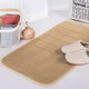 Non Slip Water Absorption Rug Bathroom Mat Shaggy Memory Foam Kitchen Door Floor Mat, Size:50X90CM(Brown)