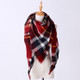 Spring Winter Knitted Scarf Neck Plaid Pashmina Warm Scarves Shawls Lady Wrap(B15)