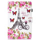 For Galaxy Tab A 10.5 T590 Colored Drawing Stitching Horizontal Flip Leather Case, with Holder & Card Slots(Flower Tower)