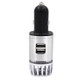 2 in 1 Car Negative-ion  Aromatherapy Air Purifier Humidifier + Dual USB Port Car Charger (Silver)