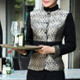 Long Sleeve Waiter Costume, Size:XL(Female Gray)