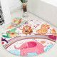 Cute Hand-painted Animal Carpet Round Mat Chair Cushion Baby Crawling Floor Mat Pad, Size: Diameter 90cm(Animal Gathering)