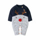 Boys And Girls Knitted Christmas Sweater (Color:Sapphire Size:70)