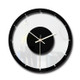 TM011 A Round Wooden Dial Transparent Acrylic Mute Wall Clock