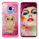 Coloured Drawing Pattern PC + TPU Protective Case for Galaxy S9(Shell Owl)