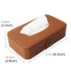 Universal Car Facial Tissue Box Case Holder Tissue Box Fashion and Simple Paper Napkin Bag with Napkin(Brown)