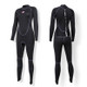 SLINX 1714 3mm Neoprene Super Elastic Warm Long-sleeved Full Body One-piece Wetsuit for Women, Size: M