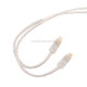 KZ A 8 Pin Oxygen-free Copper Silver Plated Upgrade Cable for KZ ZS3 / ZS4 / ZS5 / ZS6 / ZSA Earphones(White)