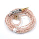 KZ Copper-silver Mixed Plated Upgrade Cable for Most MMCX Interface Earphones
