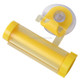 2 Pcs Creative Sucker Hangable Toothpaste Extruder with Sucker &Holder(YELLOW)