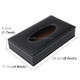 Universal Home Office Hotel Car Facial Tissue Box Case Holder Tissue Box Fashion and Simple Paper Napkin Bag (Not Include Napkin)(Black)