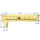 Portable Mini Brass Sliding 80mm Gauge Vernier Bead Jewelry Measuring Caliper