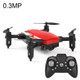 LF606 Wifi FPV Mini Quadcopter Foldable RC Drone with 0.3MP Camera & Remote Control, One Battery, Support One Key Take-off / Landing, One Key Return, Headless Mode, Altitude Hold Mode(Red)