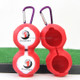 2 PCS Golf Silicone Double-ball Protective Sleeve (Red)