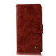 For Nokia 5 Retro Copper Buckle Crazy Horse Horizontal Flip PU Leather Case with Holder & Card Slots & Wallet & Lanyard(Wine red)