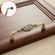 3 PCS 6099-128 Classic Birdcage Shape Iron Cabinet Wardrobe Drawer Door Handle, Hole Spacing: 128mm (Bronze)