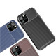 Carbon Fiber Texture Shockproof TPU Case for iPhone 11 Pro(Brown)