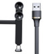ROCK S2 2A Micro Double Suction Cup Design Gaming Charging Data Cable, Length: 120cm(Black)
