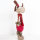 2 PCS Christmas Hotel Mall Creative Elk Toy Doll Decoration Gift( Bib Cowhide Cap )