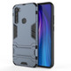 For Xiaomi Redmi Note 8T Shockproof PC + TPU Protective Case with Invisible Holder(Navy Blue)