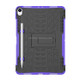 Tire Texture TPU+PC Shockproof Case for iPad Pro 11 inch (2018), with Holder & Pen Slot (Purple)