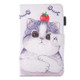 For Galaxy Tab E 9.6 / T560 Lovely Cartoon Tomato Cat Pattern Horizontal Flip Leather Case with Holder & Card Slots & Pen Slot