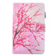 For Galaxy Tab E 8.0 / T377 Peach Blossom Pattern Horizontal Flip Leather Case with Holder & Card Slots & Pen Slot