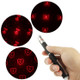 4mw 650nm Red Beam Laser Stage Pen, Snowflake / Heart / Butterfly / 2-hearts etc. 6 Patterns(Black)